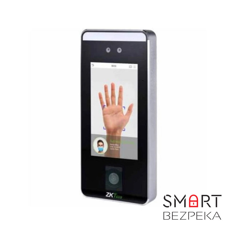 Біометричний термінал розпізнавання облич (у масці) і долоней зі зчитувачем карт EM-Marine, QR-кодів з WiFi ZKTeco SpeedFace-V5L