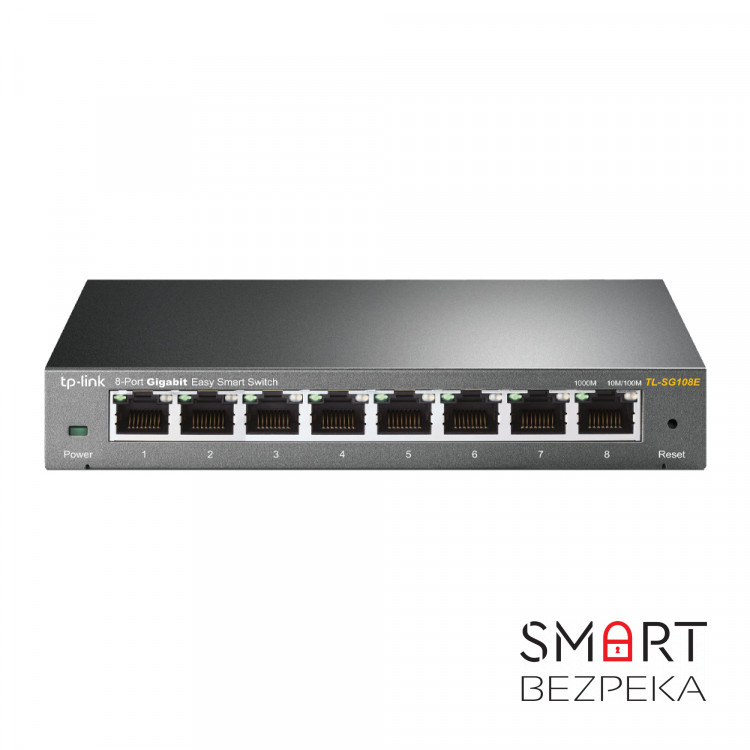 Коммутатор TP-LINK TL-SG108E 8xGE EasySmart Метал. Корпус