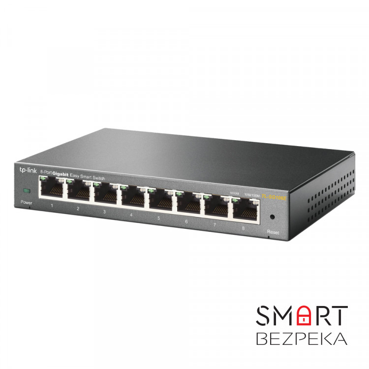 Коммутатор TP-LINK TL-SG108E 8xGE EasySmart Метал. Корпус