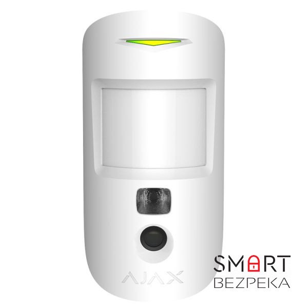 Бездротовий датчик руху Ajax MotionCam white з фотокамерою для підтвердження тривог