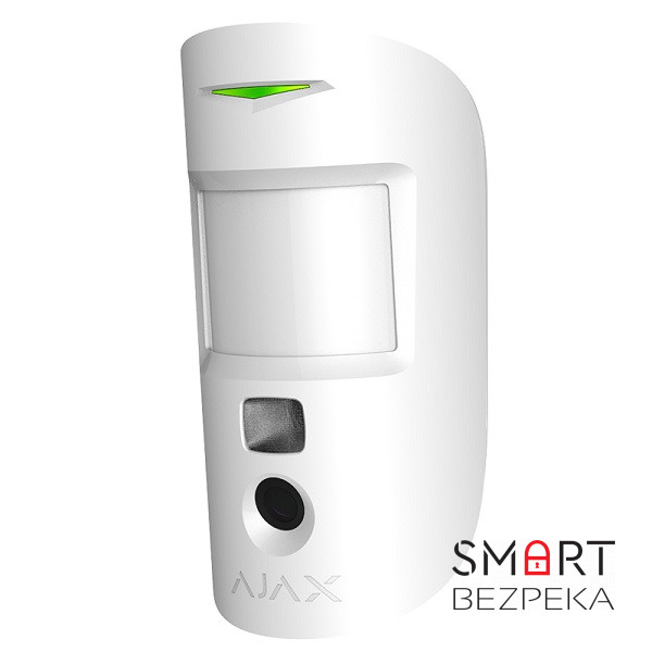 Беспроводной датчик движения Ajax MotionCam white с фотокамерой для подтверждения тревог