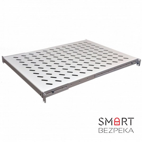 Полиця з чотирма точками кріплення CMS UA-SH4-650G 19" 1U 650 мм сіра