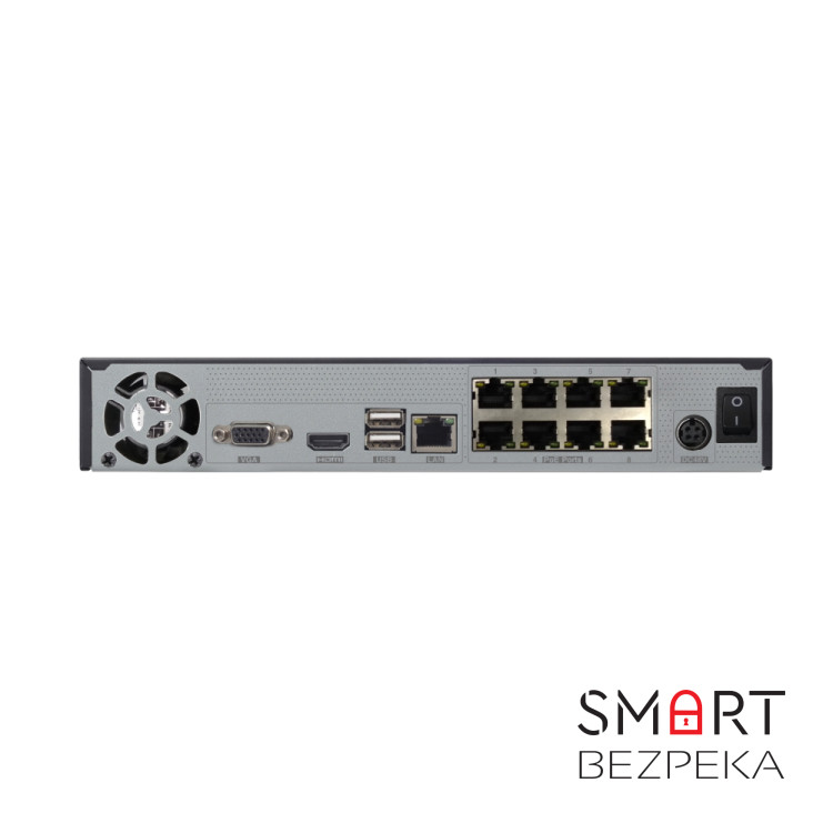 IP-видеорегистратор 8-канальный Provision-ISR NVR5-8200PXN(MM) с PoE и видеоаналитикой для систем видеонаблюдения
