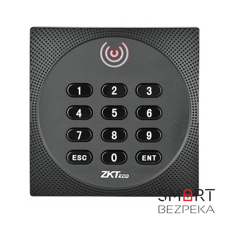 Считыватель Mifare+EM с клавиатурой с поддержкой OSDP ZKTeco KR614-OSDP влагозащищенный