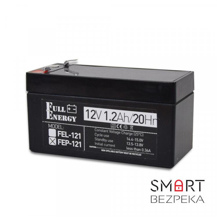 Акумулятор 12В 1.2А·год для ДБЖ Full Energy FEP-121