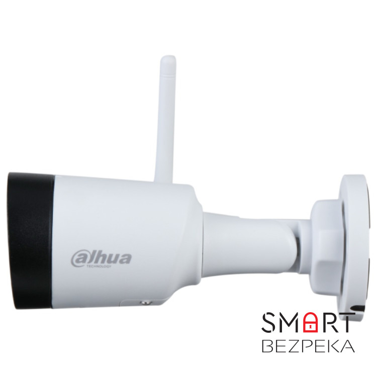 IP-відеокамера 4 Mп Dahua DH-IPC-HFW1430DS1-SAW (2.8 мм) з Wi-Fi та вбудованим мікрофоном для системи відеоспостереження (MicroSD Dahua 64Gb в подарунок)