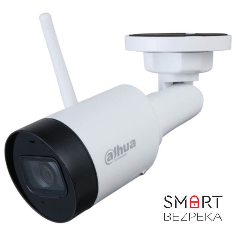 IP-відеокамера 4 Mп Dahua DH-IPC-HFW1430DS1-SAW (2.8 мм) з Wi-Fi та вбудованим мікрофоном для системи відеоспостереження (MicroSD Dahua 64Gb в подарунок)