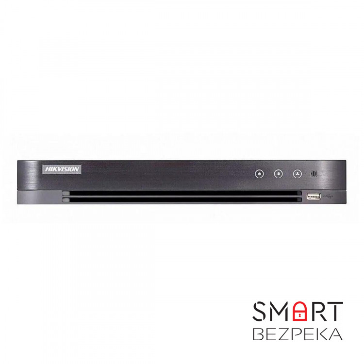 HD-TVI відеореєстратор 8-канальний Hikvision iDS-7208HQHI-M2/S(C) з підтримкою детекції облич для системи відеонагляду