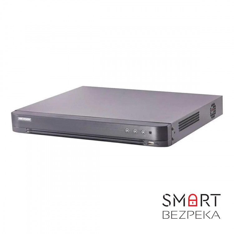 HD-TVI відеореєстратор 8-канальний Hikvision iDS-7208HQHI-M2/S(C) з підтримкою детекції облич для системи відеонагляду