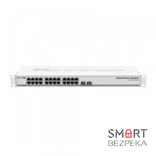 26-портовий керований комутатор MIKROTIK CSS326-24G-2S+RM