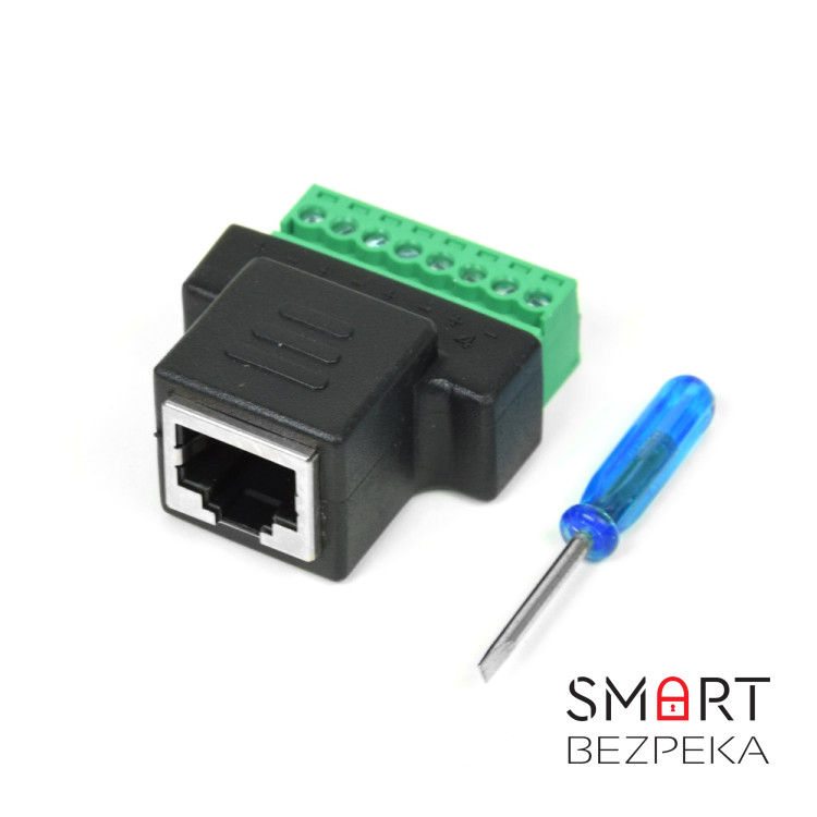 Коннектор RJ45 под зажим (female)