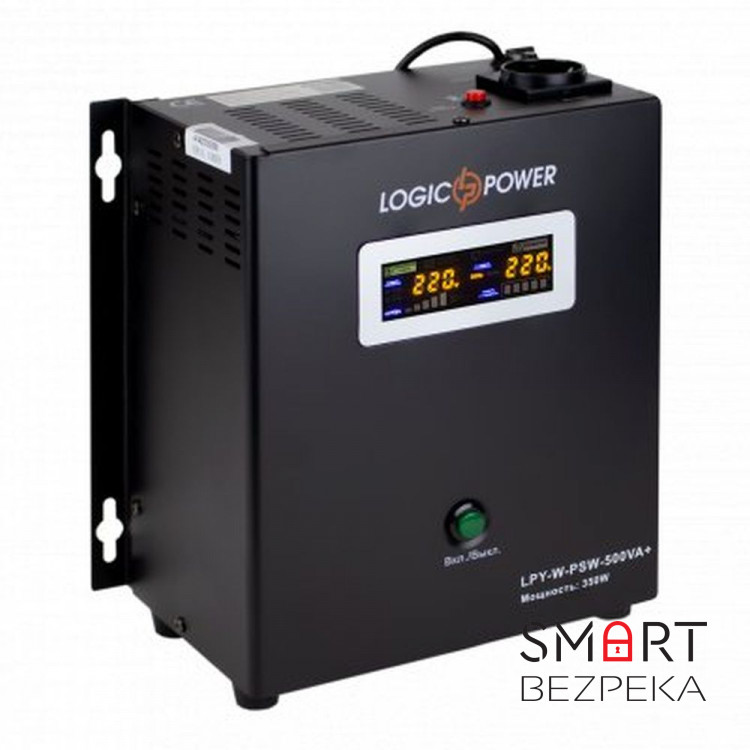 Джерело безперебійного живлення Logicpower LPY-W-PSW-500 ВА / 350 Вт лінійно-інтерактивне з правильною синусоїдою