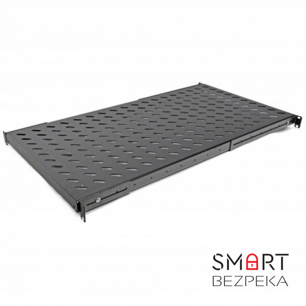 Полиця з чотирма точками кріплення CMS UA-SH4-750B 19" 1U 750 мм чорна