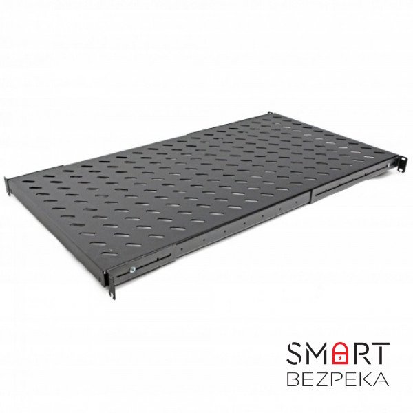 Полиця з чотирма точками кріплення CMS UA-SH4-750B 19" 1U 750 мм чорна