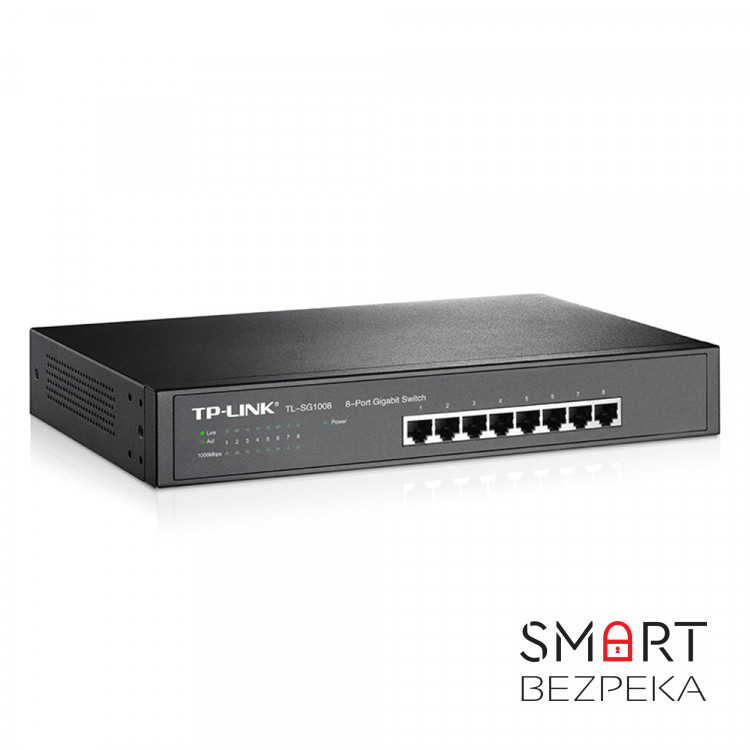 Коммутатор TP-Link TL-SG1008 8-портовый гигабитный неуправляемый