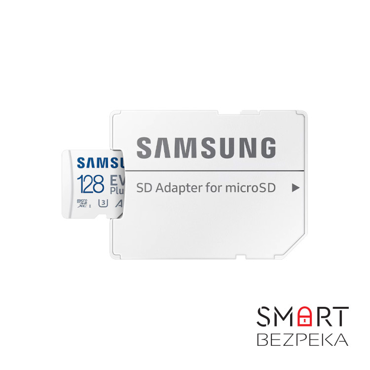 Карта пам'яті Samsung Evo Plus microSDXC 128GB UHS-I U3 V30 A2 + SD адаптер (MB-MC128SA/EU)