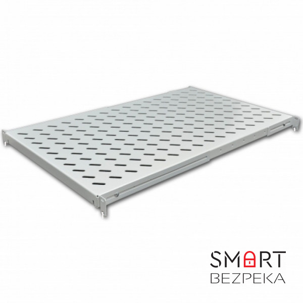 Полиця з чотирма точками кріплення CMS UA-SH4-850G 19" 1U 850 мм сіра