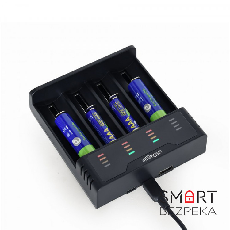 Зарядное устройство EnerGenie BC-USB-02 для аккумуляторов Ni-MH + Li-ion
