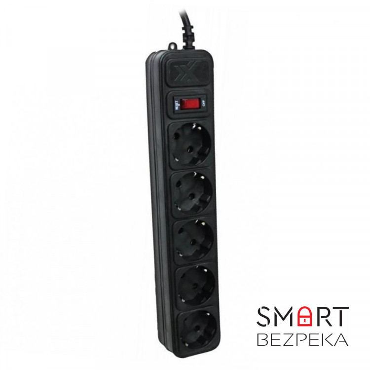 Сетевой фильтр Maxxter SPM5-G-15В, 4.5 м кабель, 5 розеток