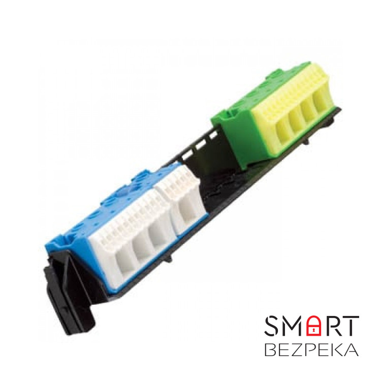 Тримач з клемами Hager VZ462 16*N+14*PE/4*N+4*PE для щитів серії Volta 24(28) модулів
