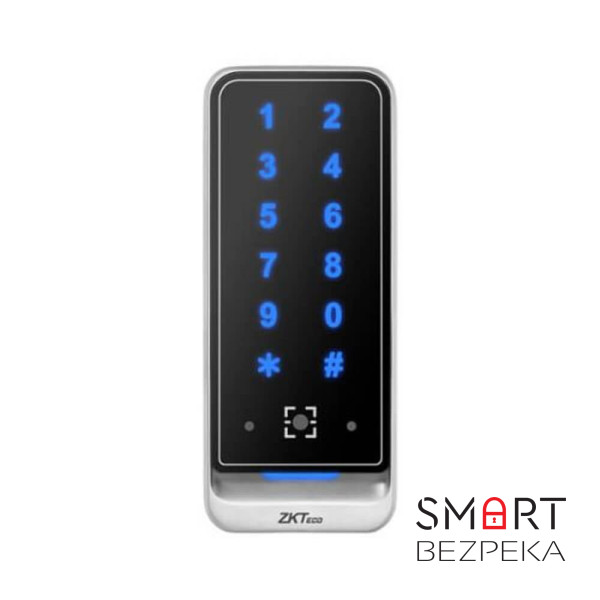 Зчитувач Mifare і QR-кодів з клавіатурою ZKTeco QR600-VK-M вологозахищений