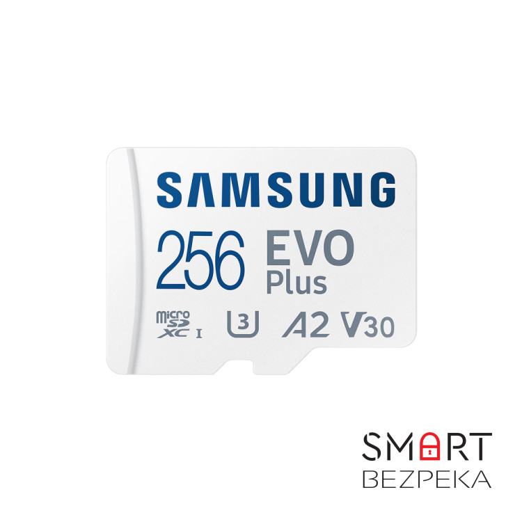 Карта пам'яті Samsung Evo Plus microSDXC 256GB UHS-I U3 V30 A2 + SD адаптер (MB-MC256SA/EU)