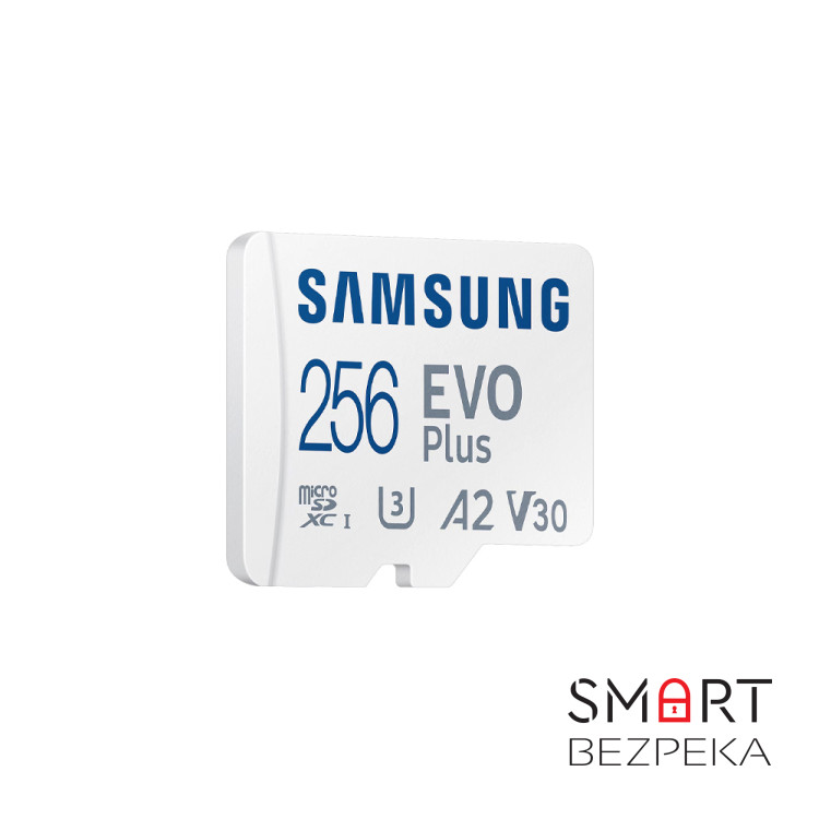 Карта пам'яті Samsung Evo Plus microSDXC 256GB UHS-I U3 V30 A2 + SD адаптер (MB-MC256SA/EU)