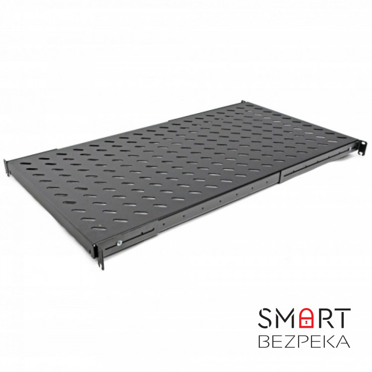Полиця з чотирма точками кріплення CMS UA-SH4-850B 19" 1U 850 мм чорна