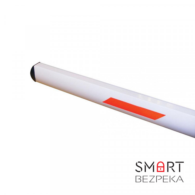 Стрела для шлагбаума BFT AT6 овальная со светоотражающими наклейками длиной 6 метров