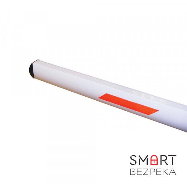 Стріла для шлагбаума BFT AT6 овальна зі світловідбивними наклейками довжиною 6 метрів