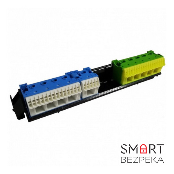 Тримач з клемами Hager VZ463 19*N+17*PE/5*N+5*PE для щитів серії Volta 36(42) модулів