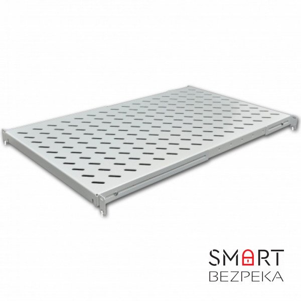 Полиця з чотирма точками кріплення CMS UA-SH4-950G 19" 1U 950 мм сіра
