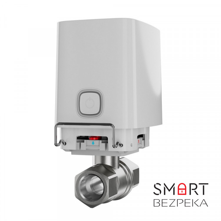 Кран перекриття води Ajax WaterStop 1" white з дистанційним керуванням