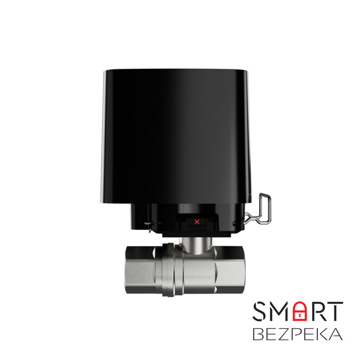 Комплект сигналізації та захисту від потопу Ajax StarterKit Cam black + Ajax WaterStop 1" black + у подарунок датчик затоплення Ajax LeaksProtect black
