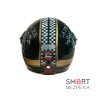 Мотошолом відкритий Beon B-108A ABS MOTO SHINY BLACK/GOLD (глянець чорний/золотий), розмір L