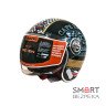 Мотошолом відкритий Beon B-108A ABS MOTO SHINY BLACK/GOLD (глянець чорний/золотий), розмір L