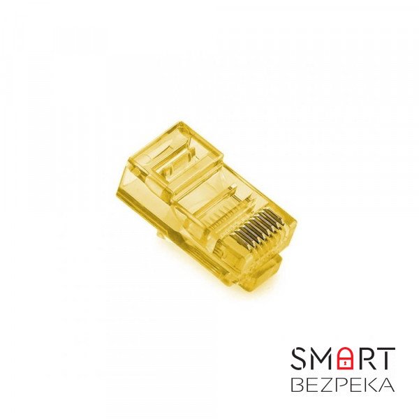 Конектор ATIS UTP RJ45 8 піновий жовтий (100 шт.)
