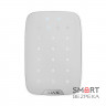 Беспроводная сенсорная клавиатура Ajax Keypad Plus (8EU) white со считывателем карт Pass и брелоков Tag