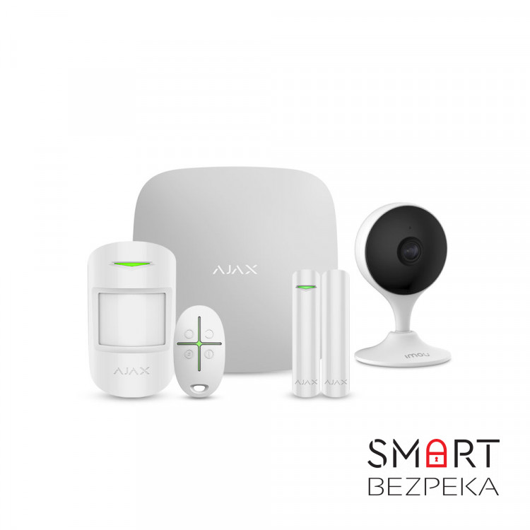 Комплект бездротової сигналізації Ajax StarterKit white + IP-відеокамера 2 Мп IMOU Cue 2 (IPC-C22EP-A) с Wi-Fi