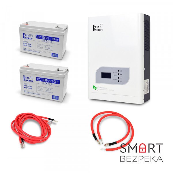 Автономная система бесперебойного питания мощностью 2.4 кВт с гелевыми АКБ