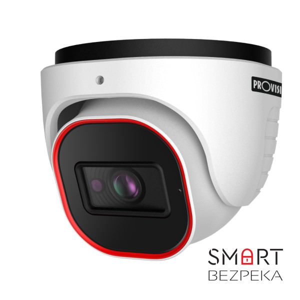 IP-відеокамера 4 Мп Provision-ISR DI-340IPSN-28-V2 (2.8 мм) з вбудованим мікрофоном і відеоаналітикою для системи відеонагляду