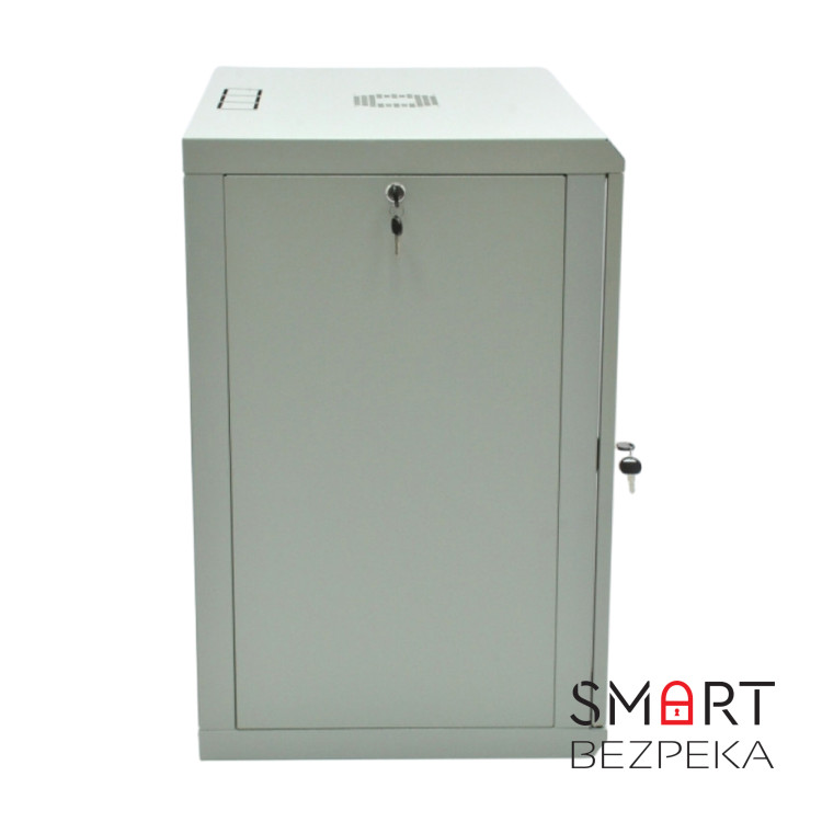 Шкаф серверный SteelNet 15U 600 x 500 для сетевого оборудования (стекло, серый)