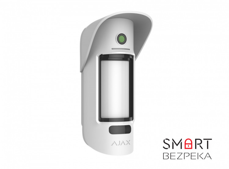 Вуличний датчик руху з просунутим захистом від маскування та імунітетом до тварин Ajax MotionCam Outdoor (8EU) white