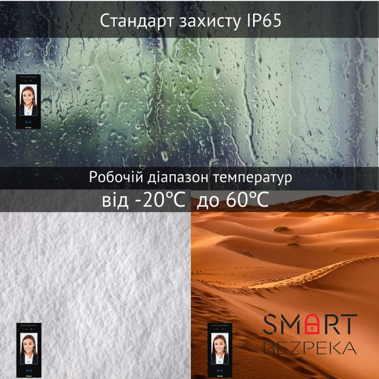 Терминал контроля доступа Akuvox A05C (распознавание лиц, NFC, BLE)