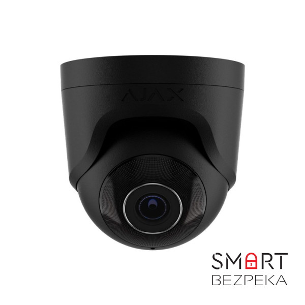 IP-відеокамера Ajax TurretCam (5 Мп/2.8 мм) black, дротова з роздільною здатністю 5 Мп і кутом огляду до 110°
