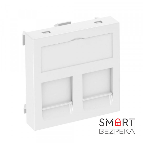 Інформаційна панель OBO Bettermann 45 х 45 мм 2 RJ45 пуста біла