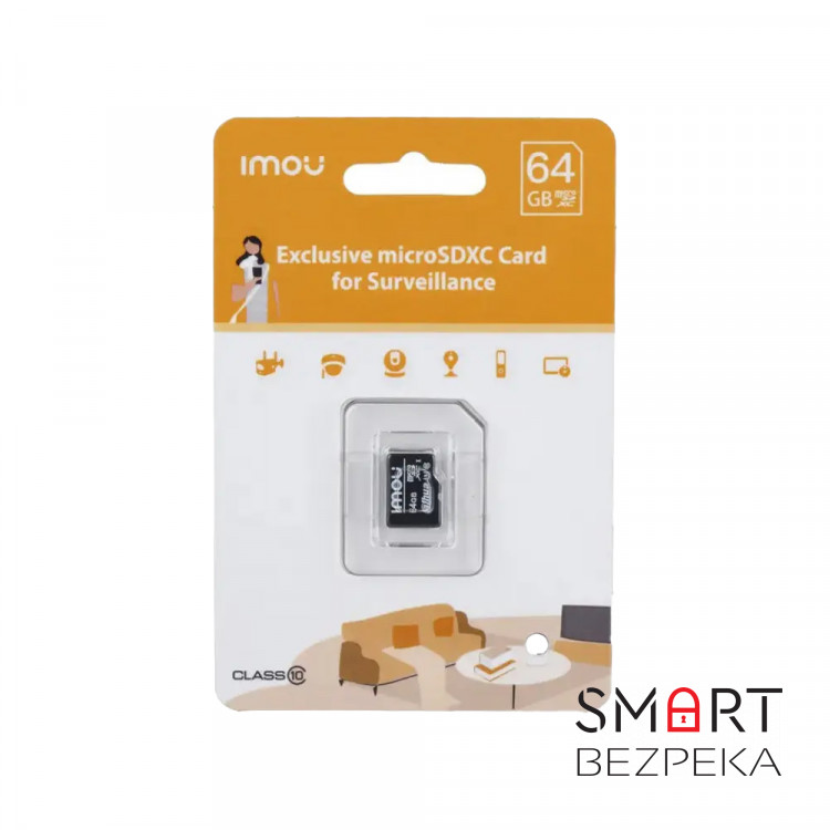 Карта памяти IMOU ST2-64-S1 microSDXC 64GB Class 10