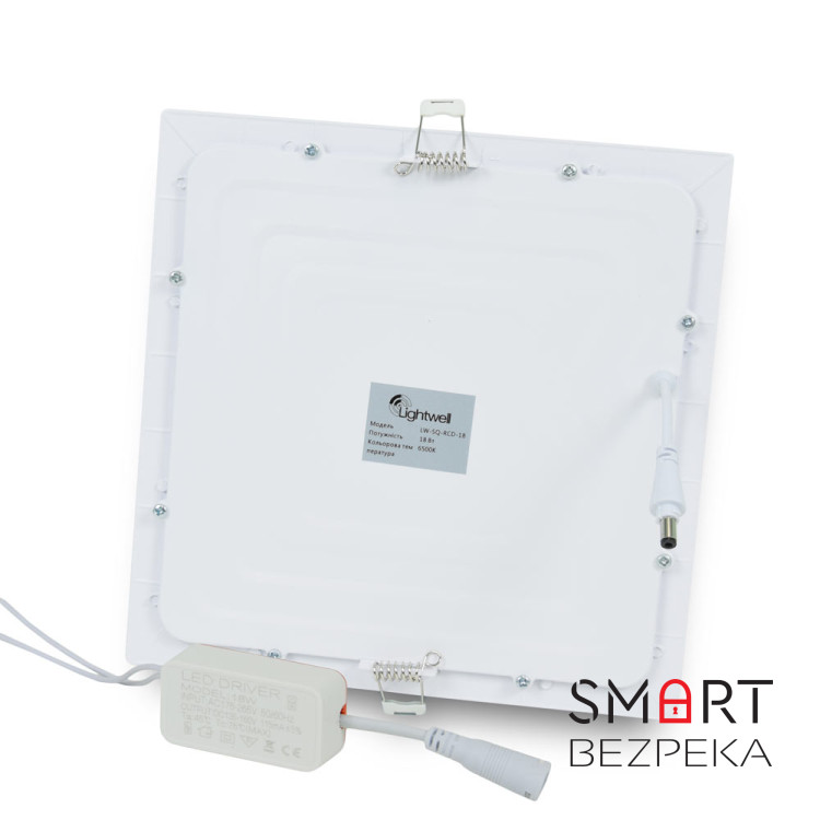 Светильник светодиодный LIGHTWELL LW-SQ-RCD-18 18 W квадрат встроенный