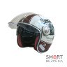 Мотошолом відкритий Beon B-108A ABS SUPER SPORT SHINY CREAM/RED (глянець кремовий/червоний), розмір XL