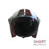 Мотошолом відкритий Beon B-108A ABS SUPER SPORT SHINY CREAM/RED (глянець кремовий/червоний), розмір XL